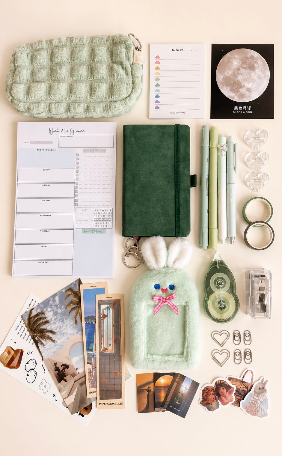 Matcha Productive Work & Study Girl Set