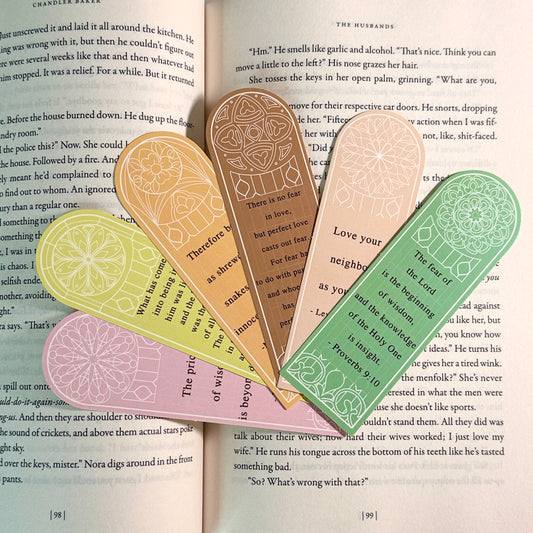 Proverbs Quote Bookmark Set for Reading & Journals
