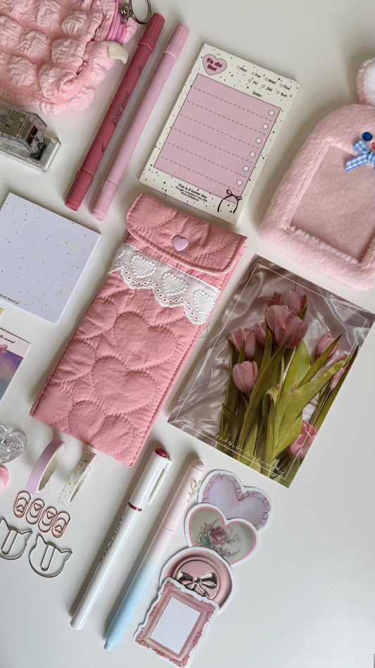 Pinky Productive Work & Study Girl Set