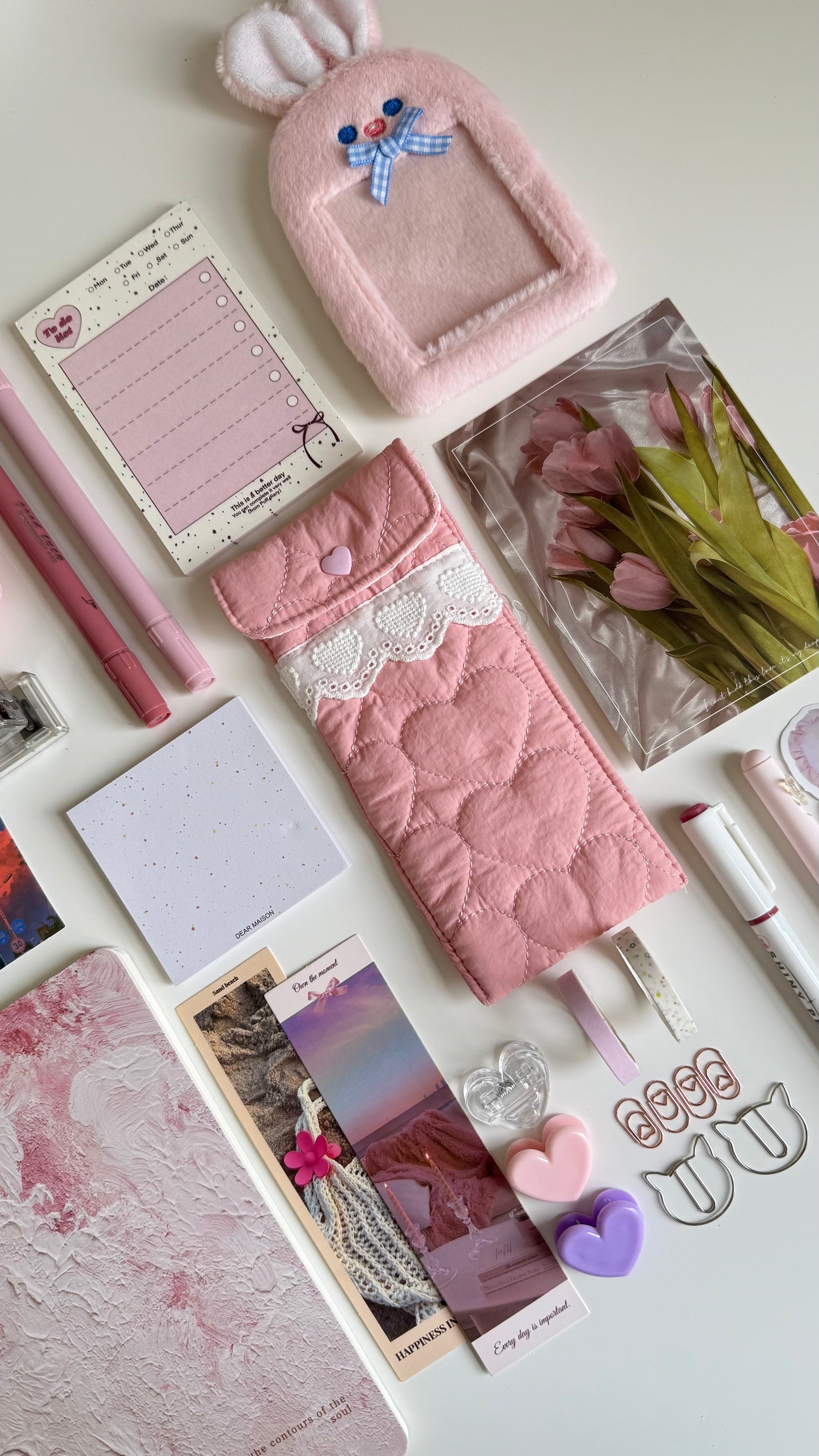 Pinky Productive Work & Study Girl Set