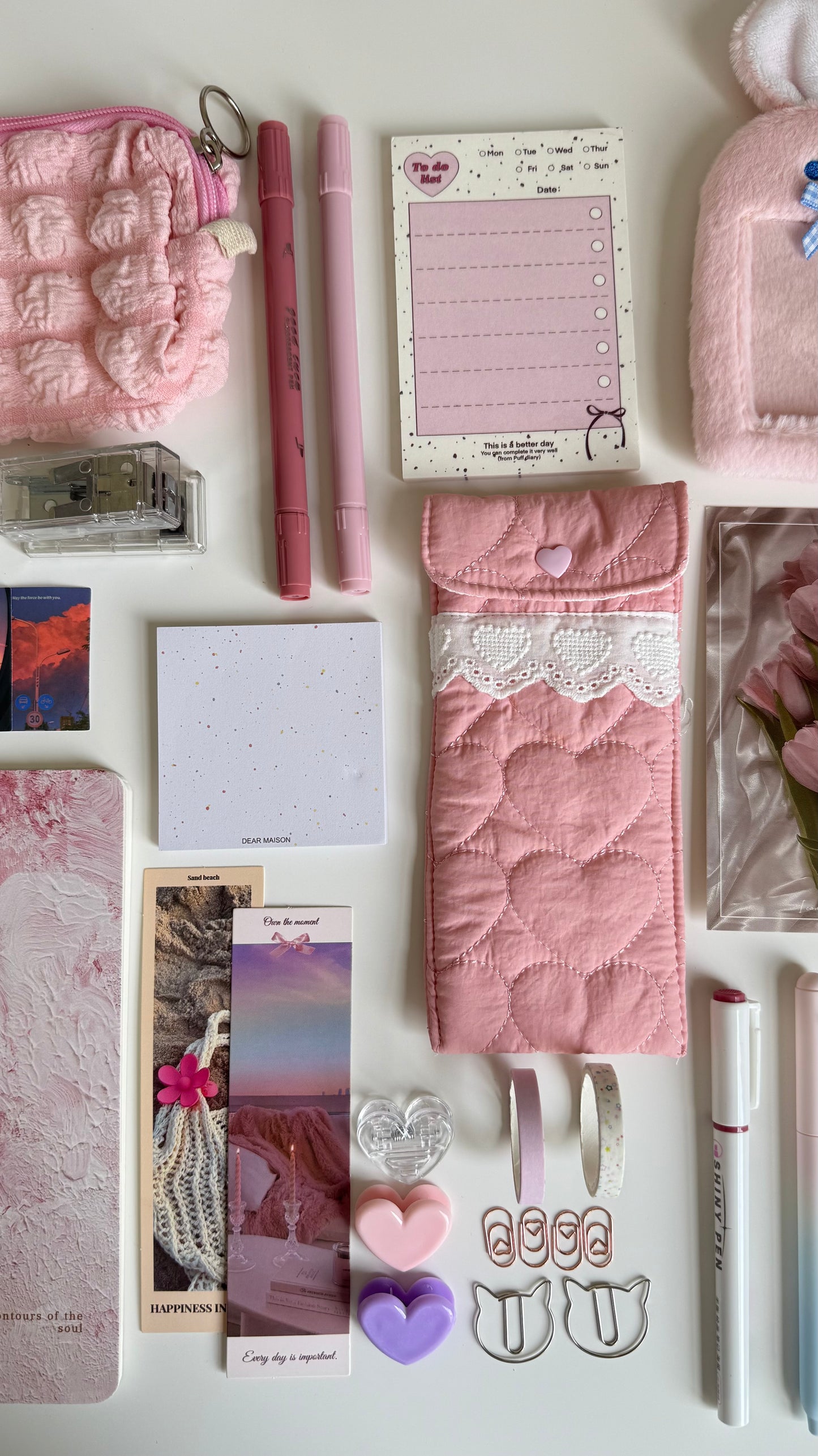 Pinky Productive Work & Study Girl Set