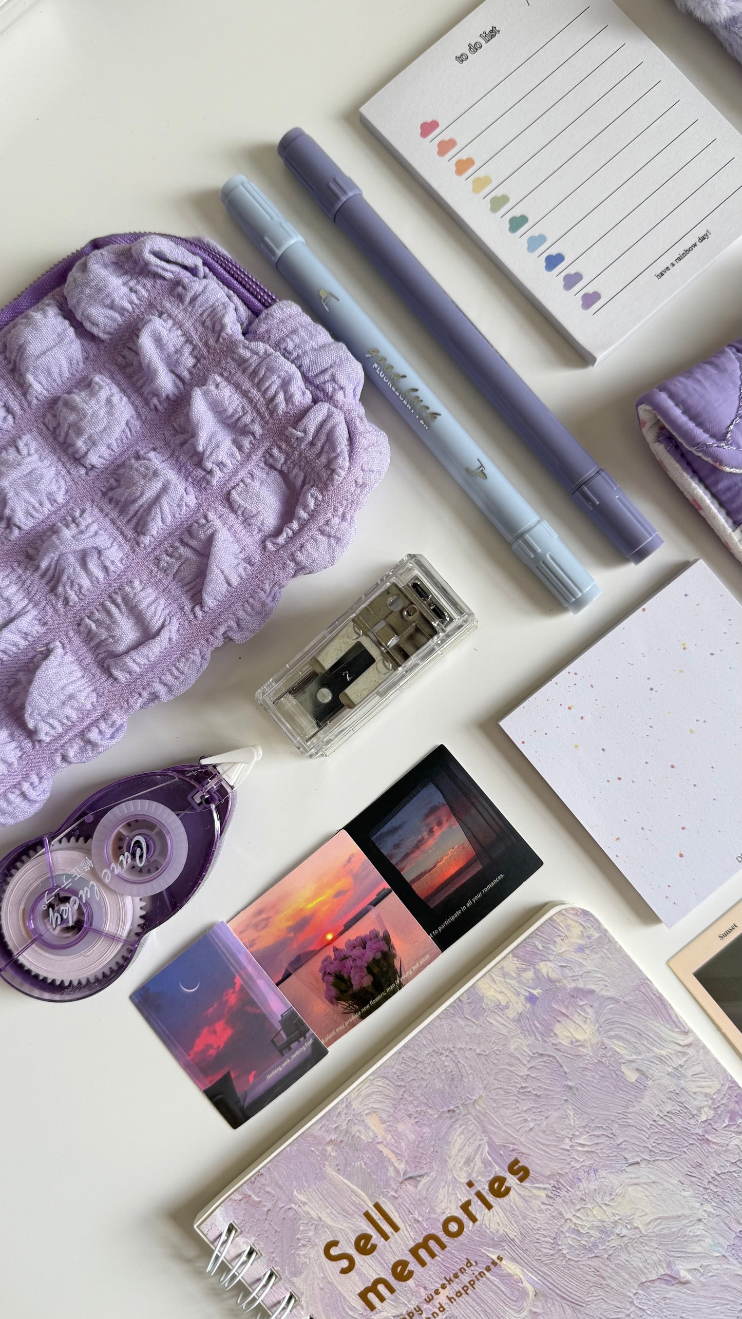 Violet Productive Work & Study Girl Set
