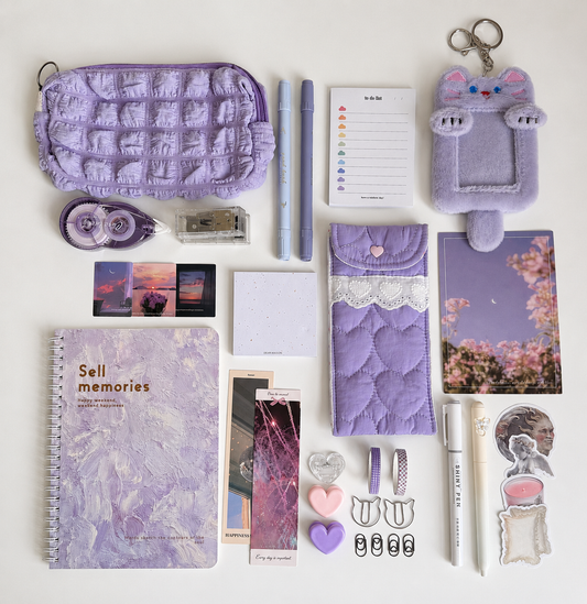 Violet Productive Work & Study Girl Set