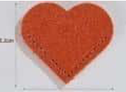 Heart-Shaped Leather Bookmark