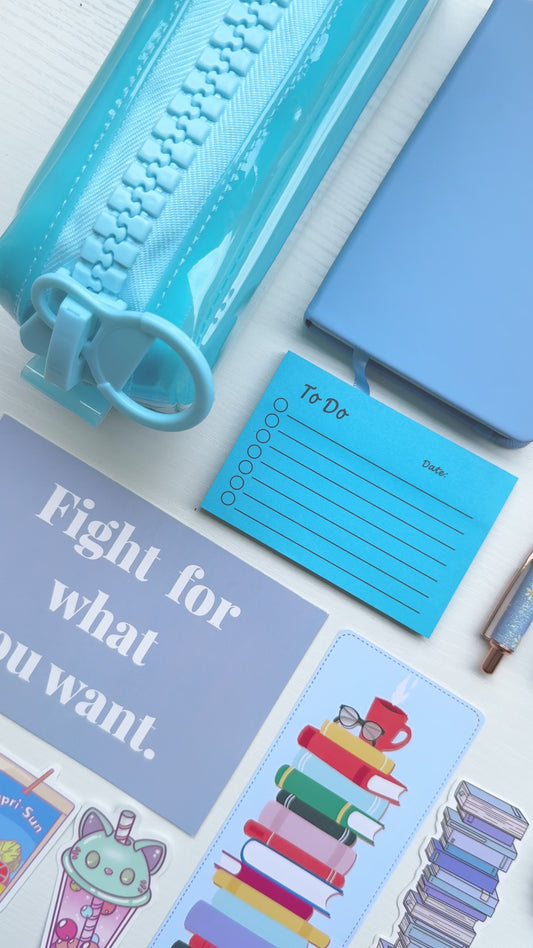 Aesthetic Gift Set with Stationery – Blue Whisper Edition